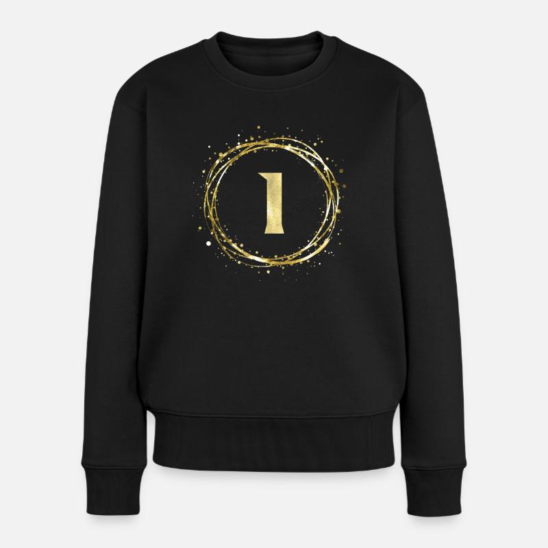 I - Frauen Premium Bio Pullover - Schwarz