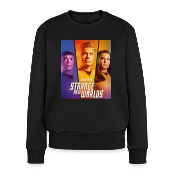 Star Trek Strange New World Spock, Pike Et Una - Pull Premium bio Femme - noir - Devant - Julia (174cm)