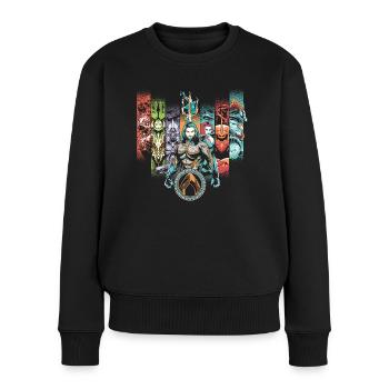 Aquaman Film Caractères - Pull Premium bio Femme - noir - Devant - Julia (174cm)