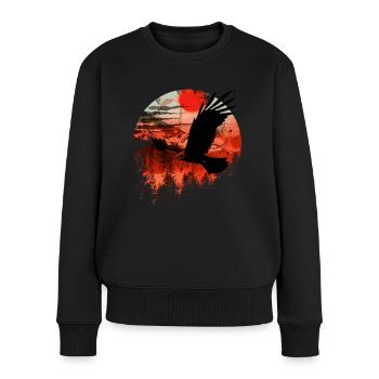 Red Milan Bird Bird of Prey - Women's Premium Organic Jumper - black - Front - Julia (174cm)
