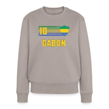 Gabon - Women's Premium Organic Jumper - taupe - Front - Julia (174cm)