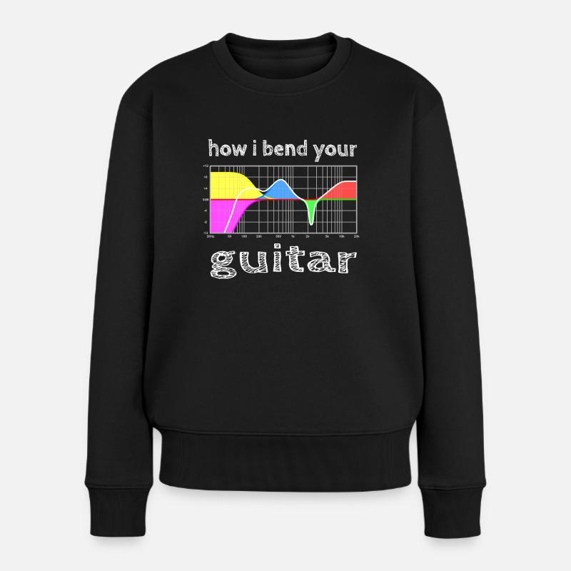 how i bend your guitar - Frauen Premium Bio Pullover - Schwarz