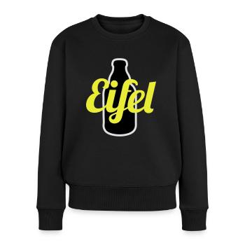 Eifel - Frauen Premium Bio Pullover - Schwarz - Vorne - Julia (174cm)