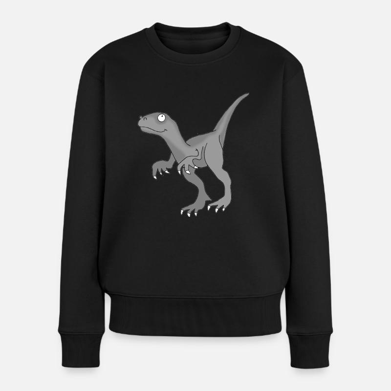 Dino 2 - Women's Premium Organic Jumper - black
