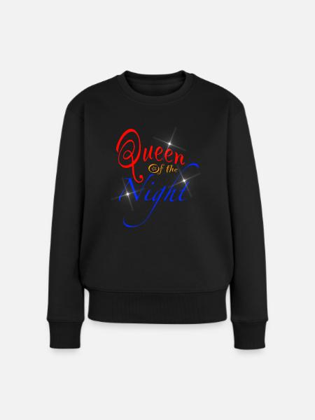 Königin der Nacht - Frauen Premium Bio Pullover - Schwarz