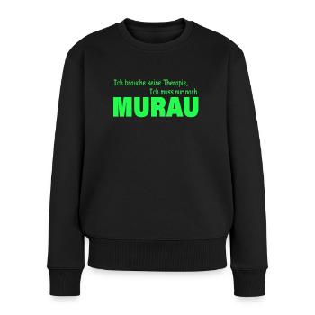 Therapie Murau - Frauen Premium Bio Pullover - Schwarz - Vorne - Julia (174cm)