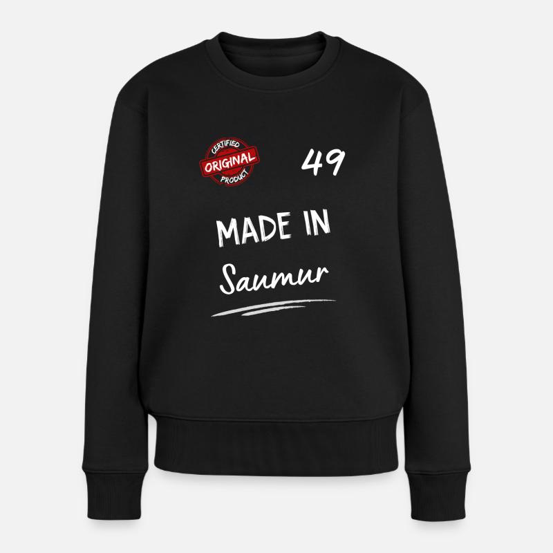 Saumur - Frauen Premium Bio Pullover - Schwarz