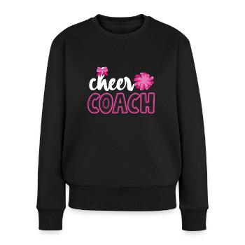 Cheer Coach - Cadeau Cheer Cheerleader - Pull Premium bio Femme - noir - Devant - Julia (174cm)