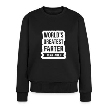 Papa-Father-Dad-Dad-Grandpa-Opi-Man-Spouse-Godfather-Paps - Women's Premium Organic Jumper - black - Front - Julia (174cm)