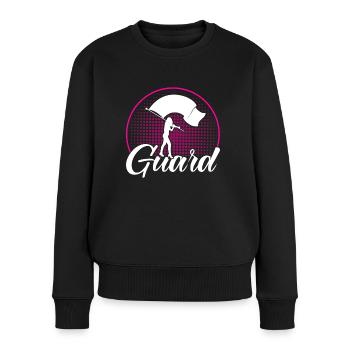 Wache Fahnenwache Geschenk - Frauen Premium Bio Pullover - Schwarz - Vorne - Julia (174cm)