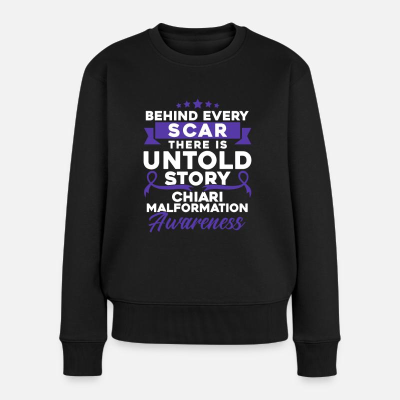 Chiari Malformation Fighter Chiari Malformation À propos - Pull Premium bio Femme - noir