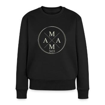 Mama Est 2025 Mutter 2025 Level zur Mama 2025 - Frauen Premium Bio Pullover - Schwarz - Vorne - Julia (174cm)