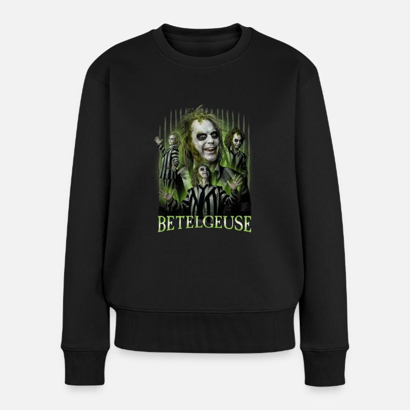 Beetlejuice 2 Betelgeuse Cooles Design In Grün - Frauen Premium Bio Pullover - Schwarz