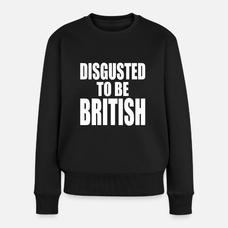 disgusted to be british - Pull Premium bio Femme - noir