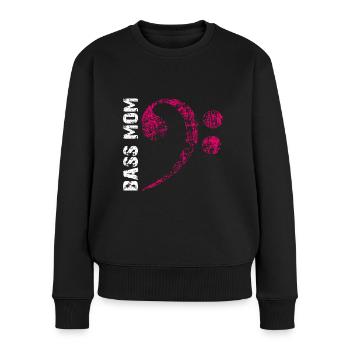 Bass Mom - Mom Plays Bass - Women's Premium Organic Jumper - black - Front - Julia (174cm)