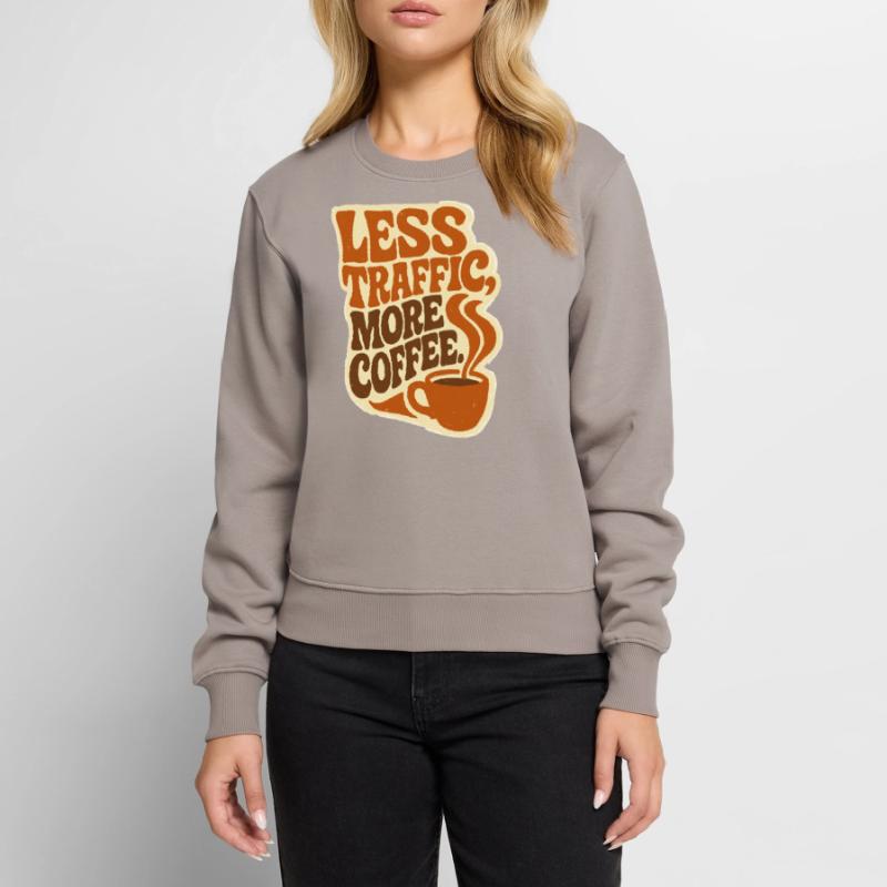 Zero Transport, Max Caffeine: Der ultimative Workflow Frauen Premium Bio Pullover