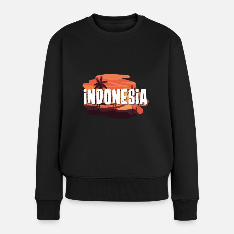 Indonésie - Pull Premium bio Femme - noir