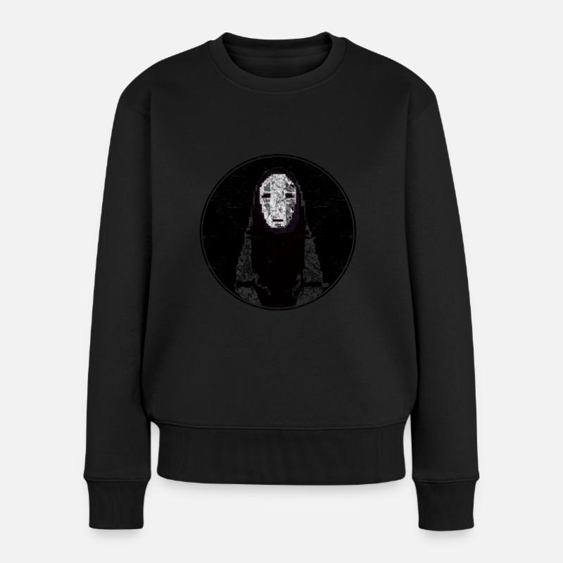 ohngesicht - Frauen Premium Bio Pullover - Schwarz