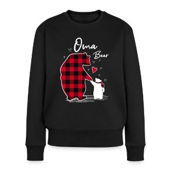Granny Bear - Women's Premium Organic Jumper - black - Front - Julia (174cm)
