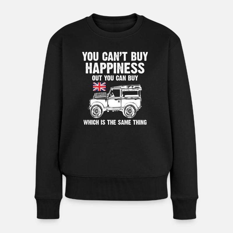Landy Happiness - Frauen Premium Bio Pullover - Schwarz