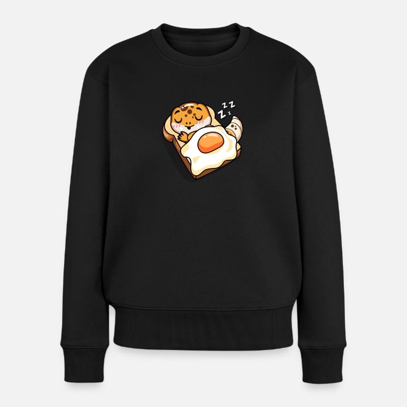 Leopardgecko - Frauen Premium Bio Pullover - Schwarz