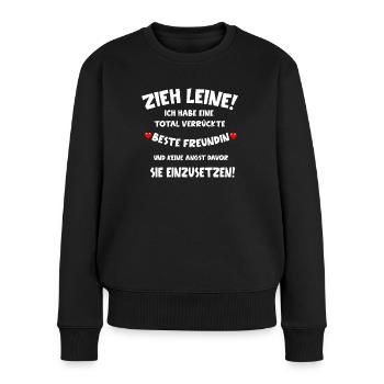 Beste Freundinnen Beste Freundin Geschenkidee - Frauen Premium Bio Pullover - Schwarz - Vorne - Julia (174cm)