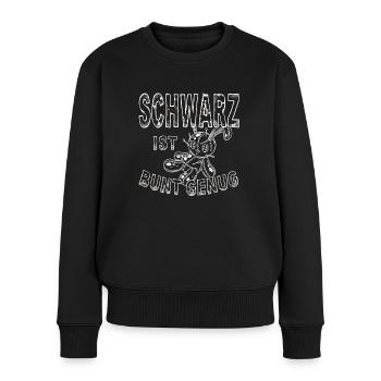 Schwarz ist bunt genug. Voodoo Gothic dark - Frauen Premium Bio Pullover - Schwarz - Vorne - Julia (174cm)