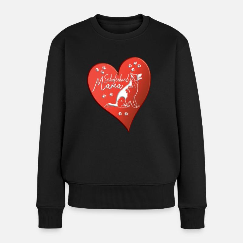 Hunde Zubehör Schäferhund Hundebesitzer - Frauen Premium Bio Pullover - Schwarz