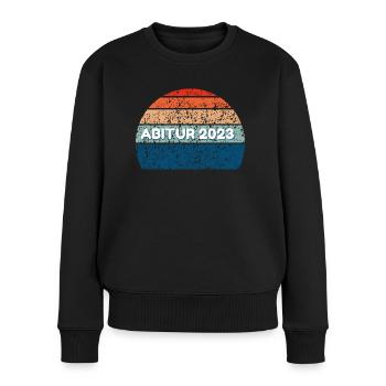 Abitur 2023 - Frauen Premium Bio Pullover - Schwarz - Vorne - Julia (174cm)