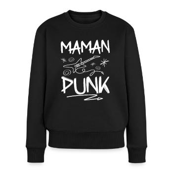 Maman Punk Rock - Pull Premium bio Femme - noir - Devant - Julia (174cm)