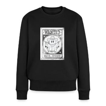 Halloween / Fantôme hors-la-loi - Pull Premium bio Femme - noir - Devant - Julia (174cm)