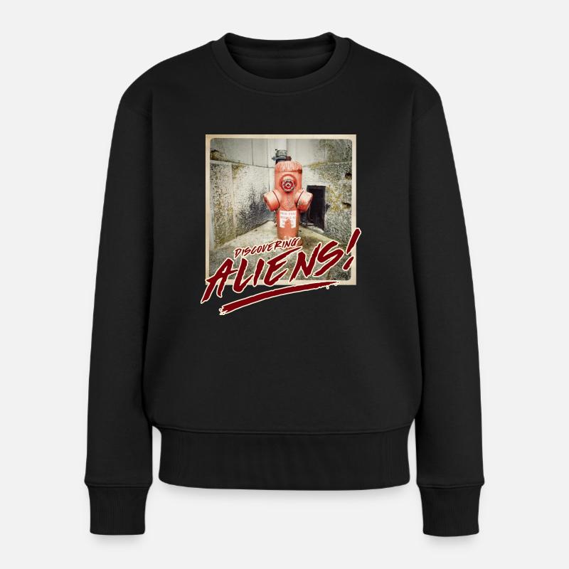 Étrangers 17 - Pull Premium bio Femme - noir