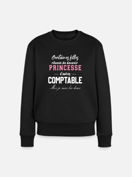 Princesse comptable - Pull Premium bio Femme - noir