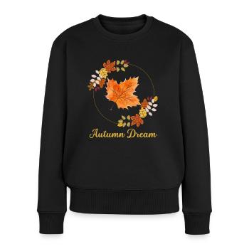 Autumn Dream - Pull Premium bio Femme - noir - Devant - Julia (174cm)