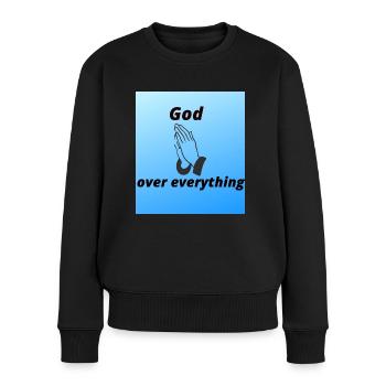 God over everything - Women's Premium Organic Jumper - black - Front - Julia (174cm)