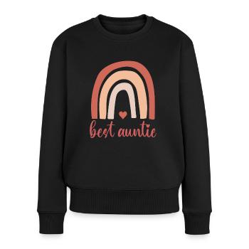 Celebrating the Best Auntie - Women's Premium Organic Jumper - black - Front - Julia (174cm)