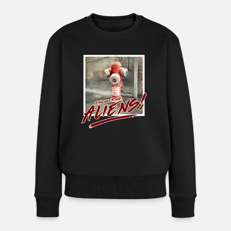 Aliens 19 - Frauen Premium Bio Pullover - Schwarz