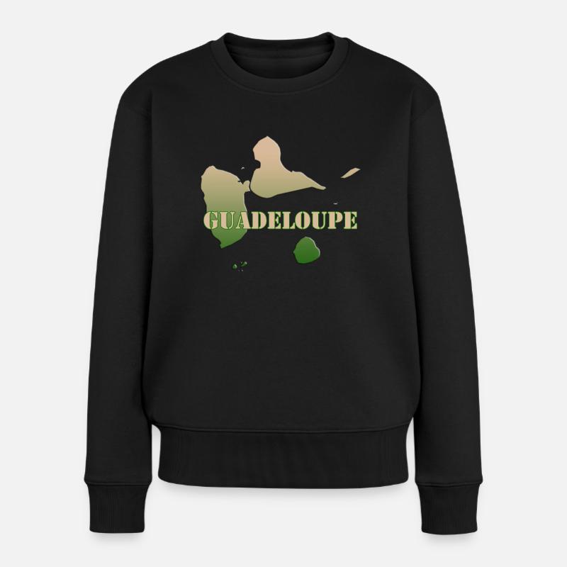 Guadeloupe îles Merveilleuse Des Antilles - Pull Premium bio Femme - noir