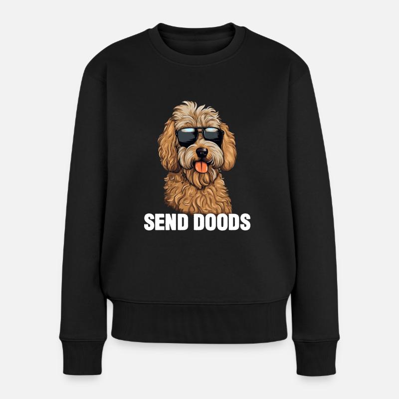 Goldendoodle Send Doods - Women's Premium Organic Jumper - black