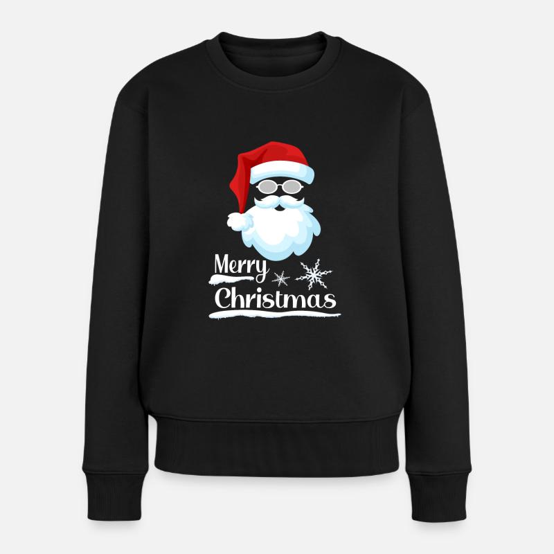 Père Noël Joyeux Noël Weihnachtlich - Pull Premium bio Femme - noir