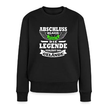 Abschlussklasse 2023 Abitur 2023 - Frauen Premium Bio Pullover - Schwarz - Vorne - Julia (174cm)