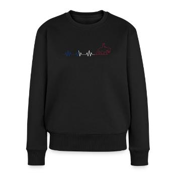 Cavalier Cheval & Western | Équitation Western - Pull Premium bio Femme - noir - Devant - Julia (174cm)