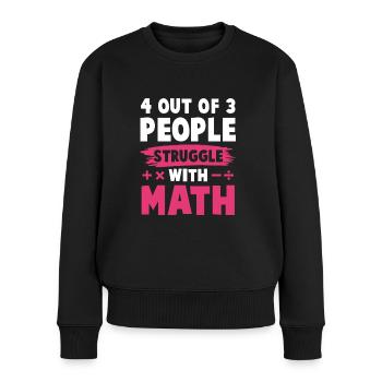 mathematics learning - Women's Premium Organic Jumper - black - Front - Julia (174cm)
