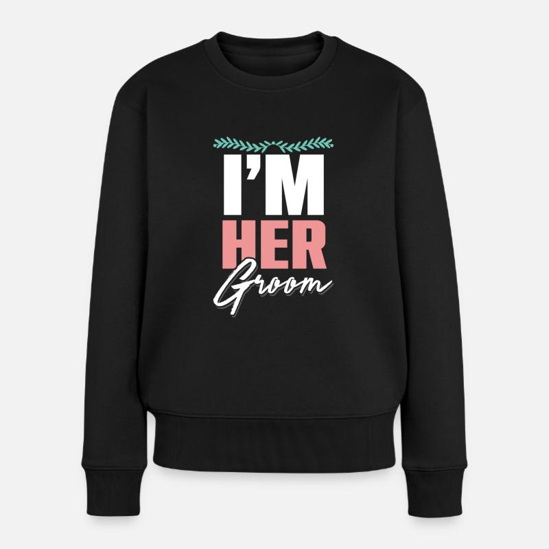 ich bin ihr ehemann paare - Frauen Premium Bio Pullover - Schwarz