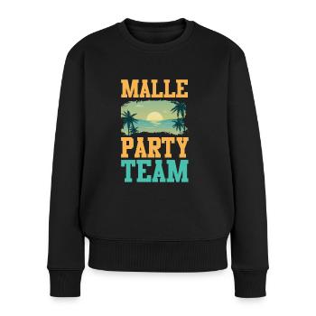 Équipe de fête du centre commercial - Pull Premium bio Femme - noir - Devant - Julia (174cm)