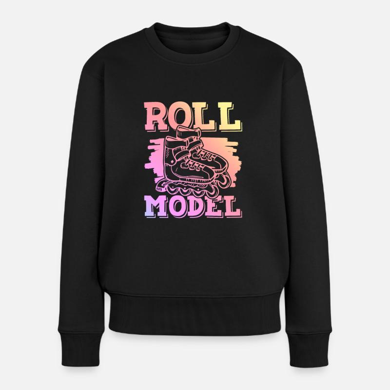 Roll skating - Women's Premium Organic Jumper - black