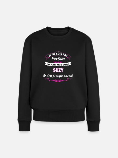 je ne suis pas Parfaite Suzy - Pull Premium bio Femme - noir