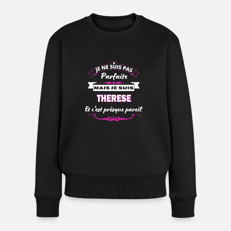 je ne suis pas Parfaite Therese - Pull Premium bio Femme - noir