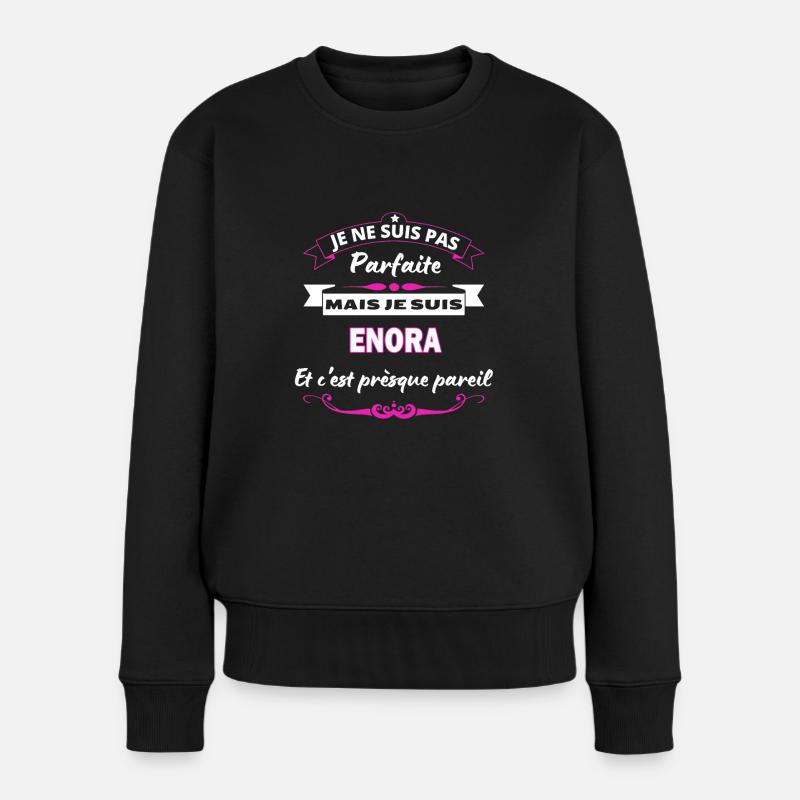je ne suis pas Parfaite Enora - Pull Premium bio Femme - noir