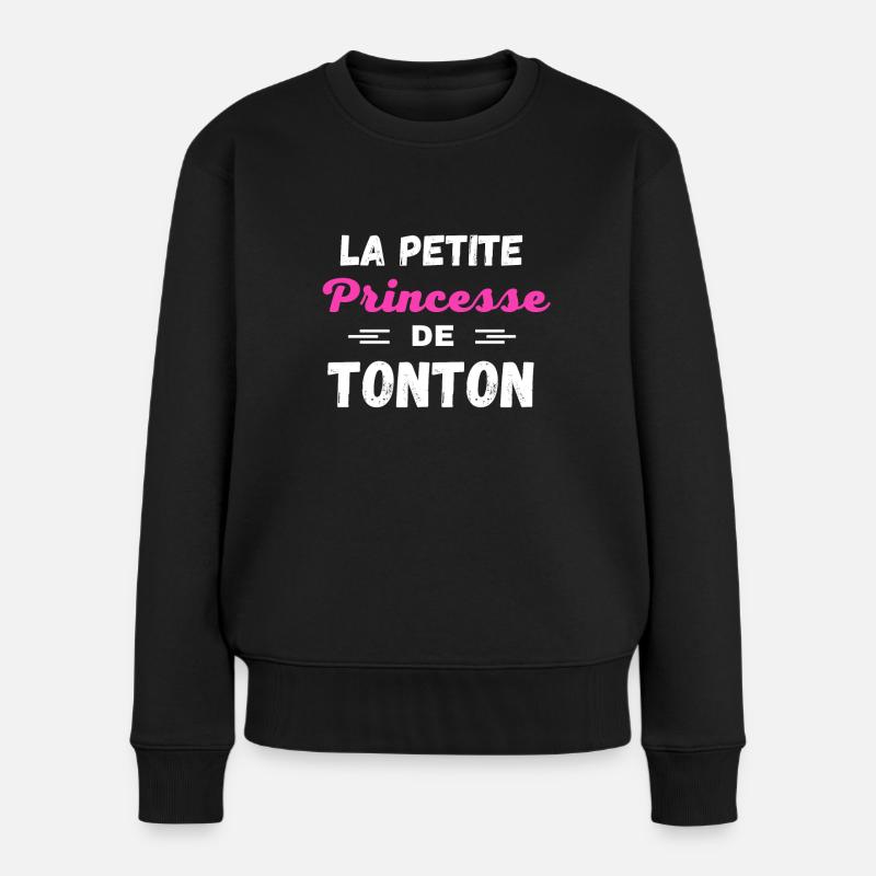 La petite Princesse de tonton - Pull Premium bio Femme - noir